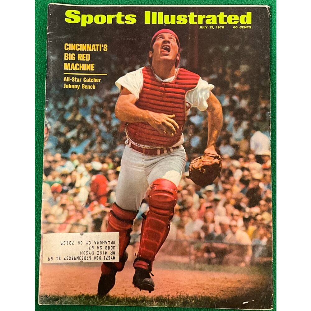 Vintage Sports Illustrate July 13 1970 Cincinnati's Big Red Machine Johnny Bench